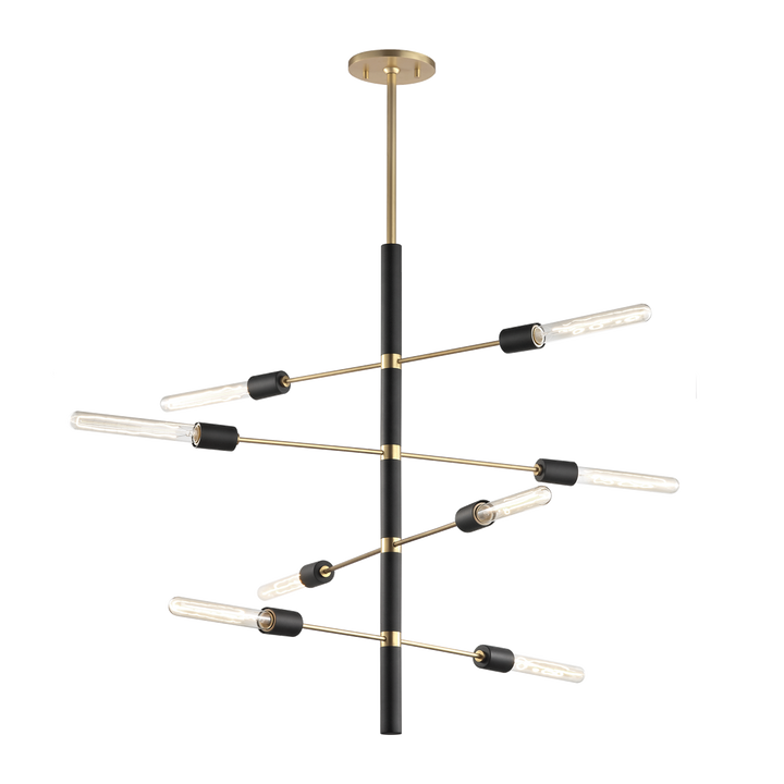 Mitzi Astrid Chandelier Chandeliers Mitzi Aged Brass/black 28x28x32.25 