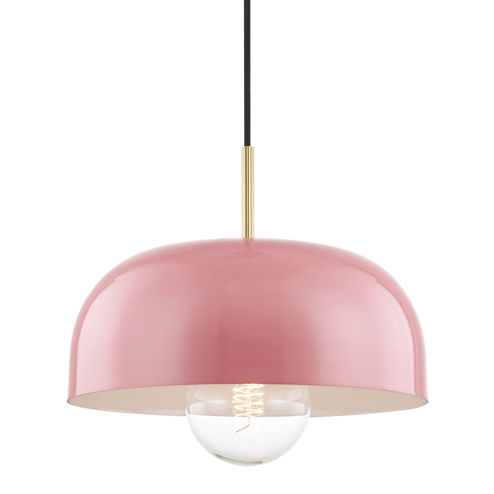 Mitzi Avery Pendant Pendants Mitzi Aged Brass/pink 14x14x13.75 