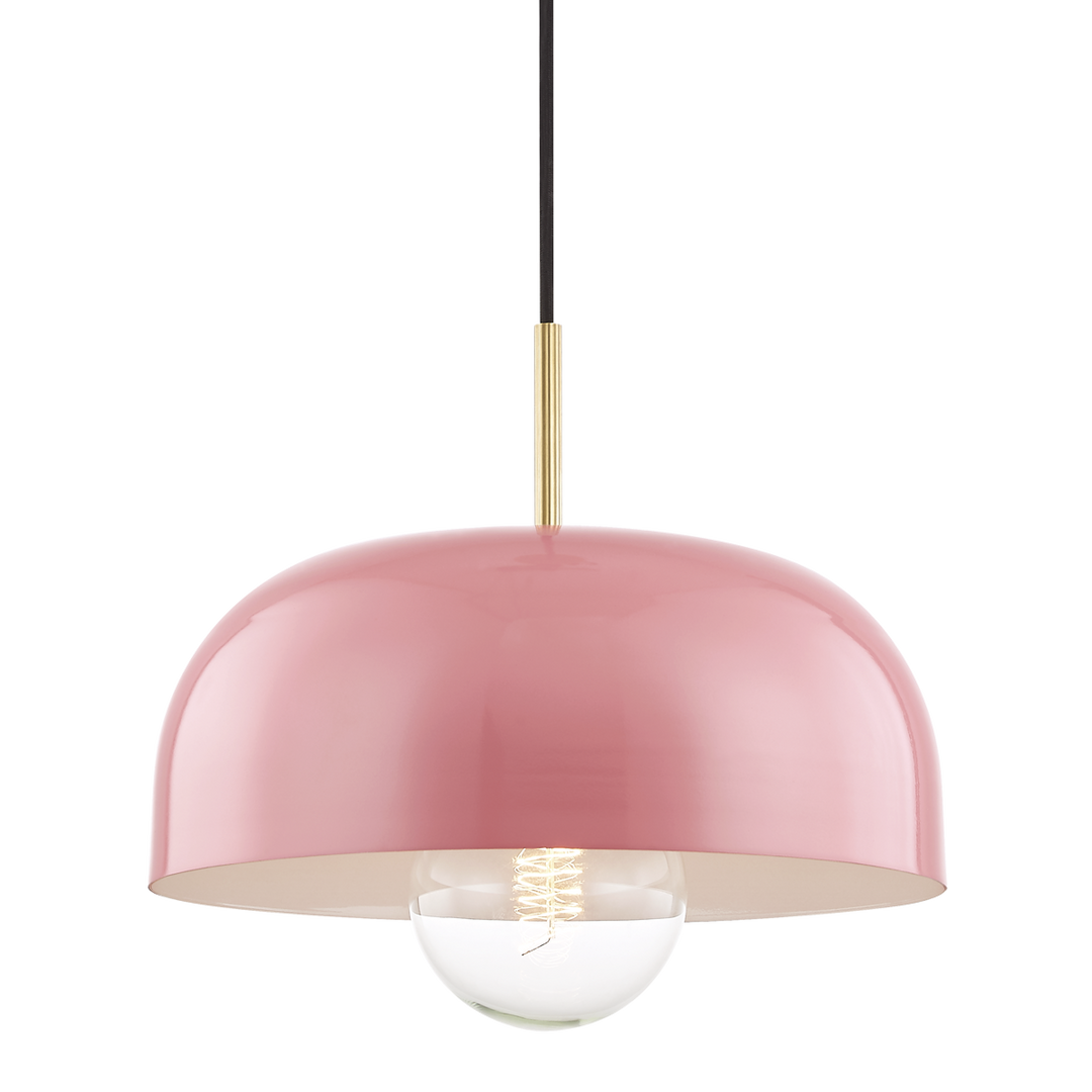 Mitzi Avery Pendant Pendants Mitzi Aged Brass/pink 14x14x13.75 