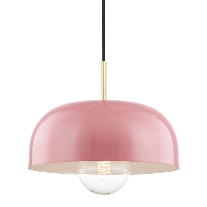 Mitzi Avery Pendant Pendants Mitzi Aged Brass/pink 14x14x13.75 