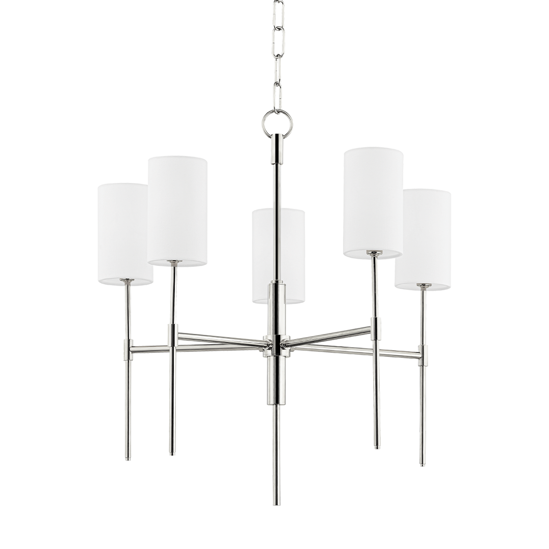 Mitzi Olivia Chandelier Chandeliers Mitzi Polished Nickel 24x24x24.5 