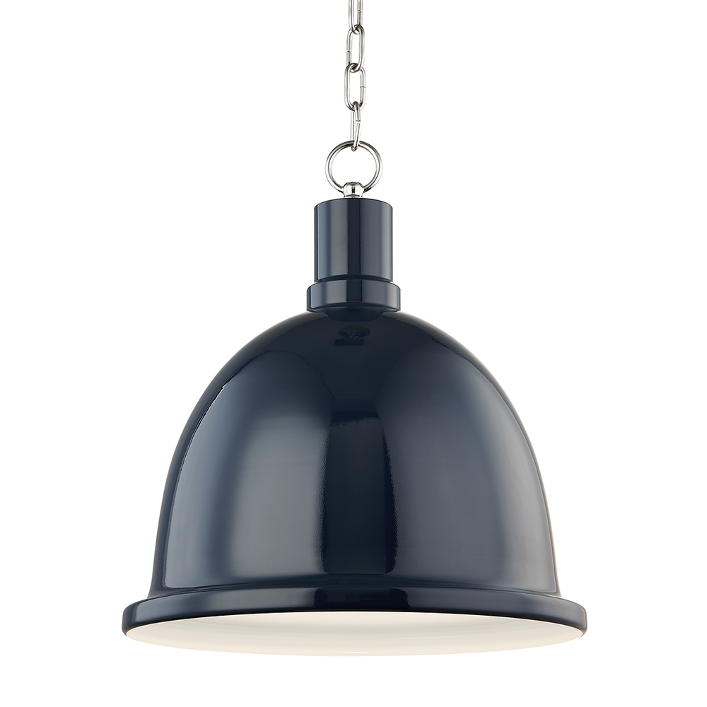 Mitzi Blair Pendant Pendants Mitzi Polished Nickel/navy 16x16x18.25 