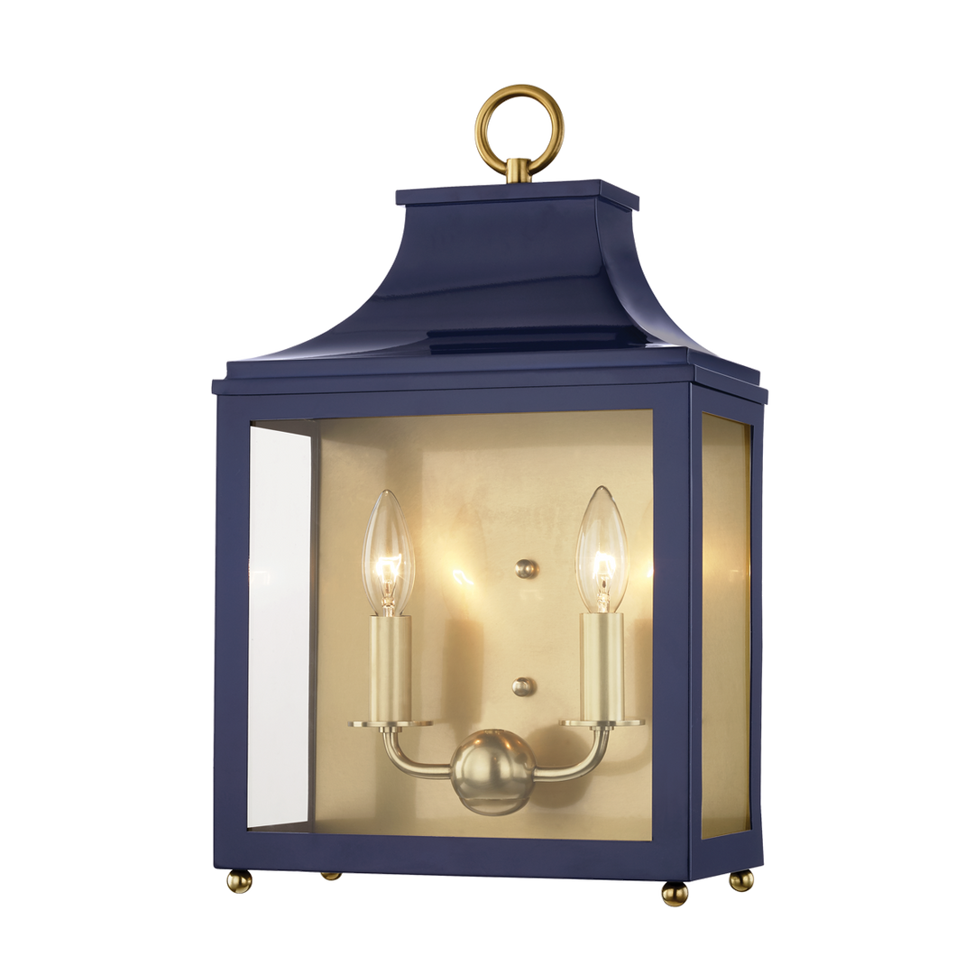 Mitzi Leigh Wall Sconce Wall Sconces Mitzi Aged Brass/navy  