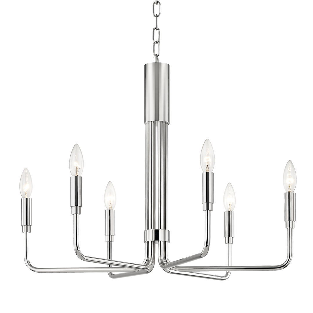 Mitzi Brigitte Chandelier Chandeliers Mitzi Polished Nickel 25x25x19.25 