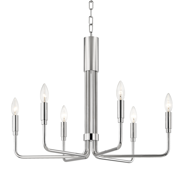 Mitzi Brigitte Chandelier Chandeliers Mitzi Polished Nickel 25x25x19.25 