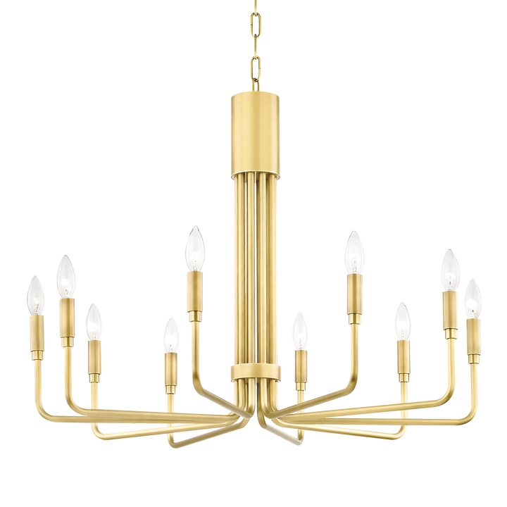 Mitzi Brigitte Chandelier Chandeliers Mitzi Aged Brass 31.75x31.75x24 