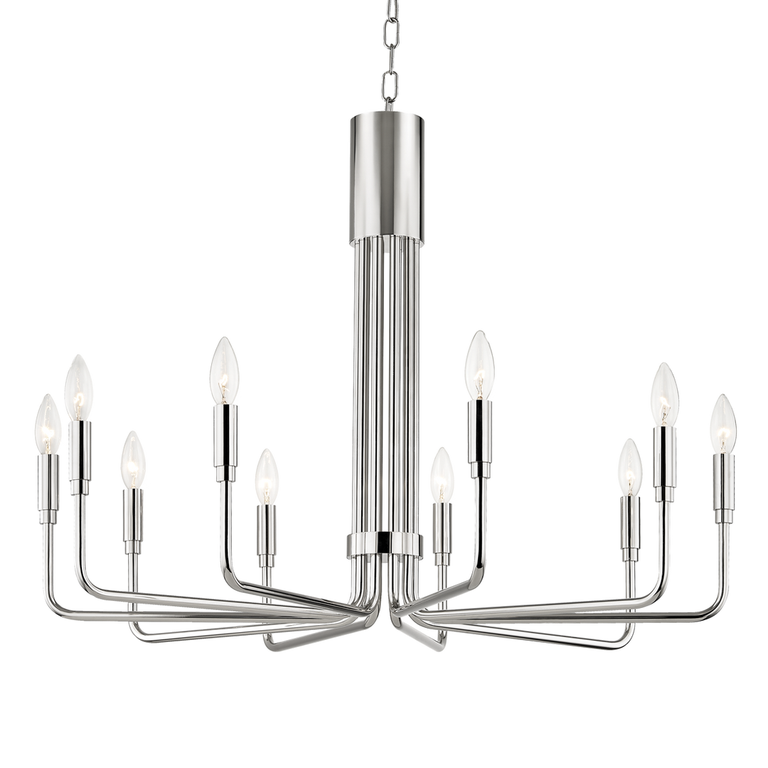 Mitzi Brigitte Chandelier Chandeliers Mitzi Polished Nickel 31.75x31.75x24 