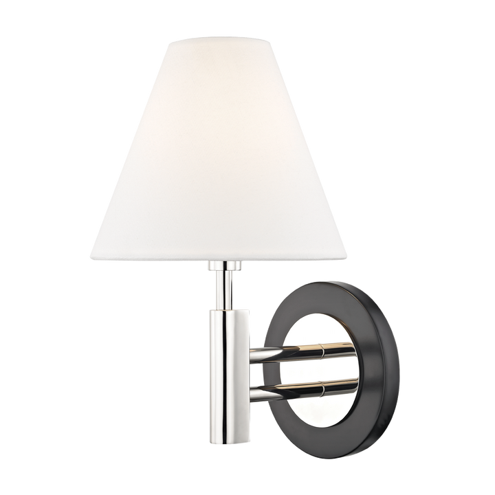 Mitzi Robbie Wall Sconce Wall Sconces Mitzi Polished Nickel/black  