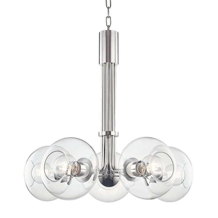 Mitzi Margot Chandelier Chandeliers Mitzi Polished Nickel  