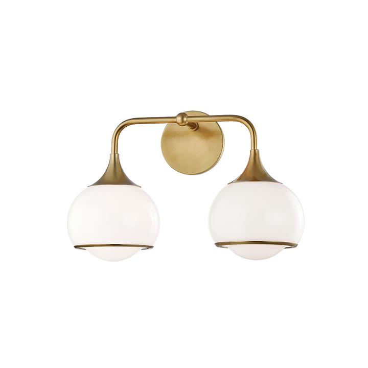 Mitzi Reese Bath and Vanity Vanity Lights Mitzi Aged Brass 15x16.75x11.25 