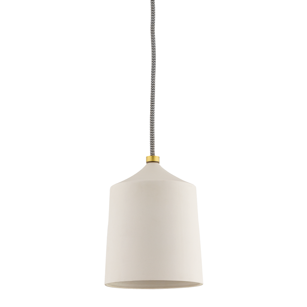 Mitzi Megan Pendant Pendants Mitzi Aged Brass/Matte White  