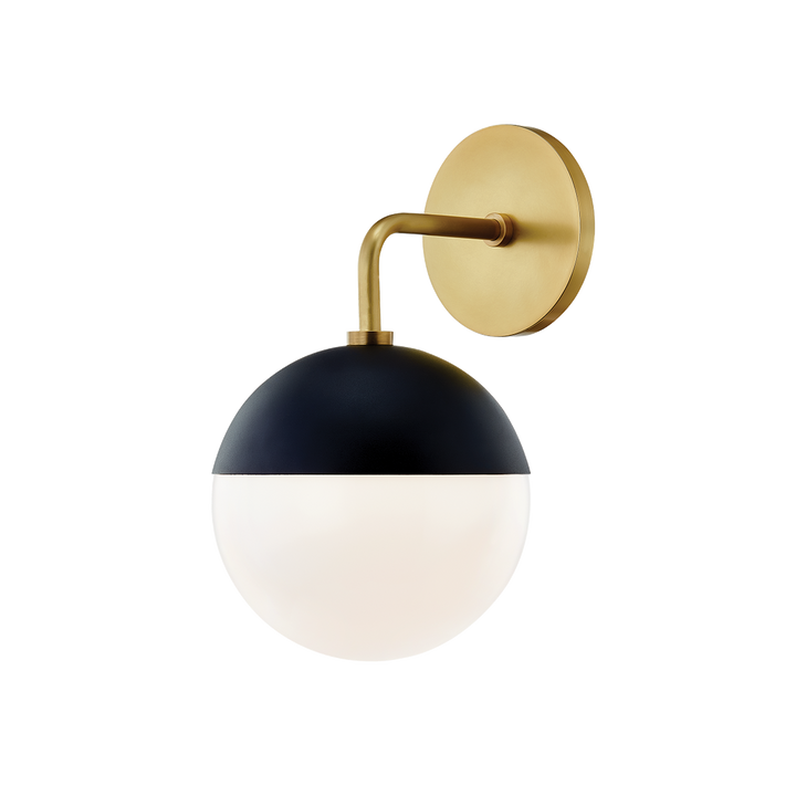 Mitzi Renee Wall Sconce Wall Sconces Mitzi Aged Brass/black 5.25x6.75x11.75 