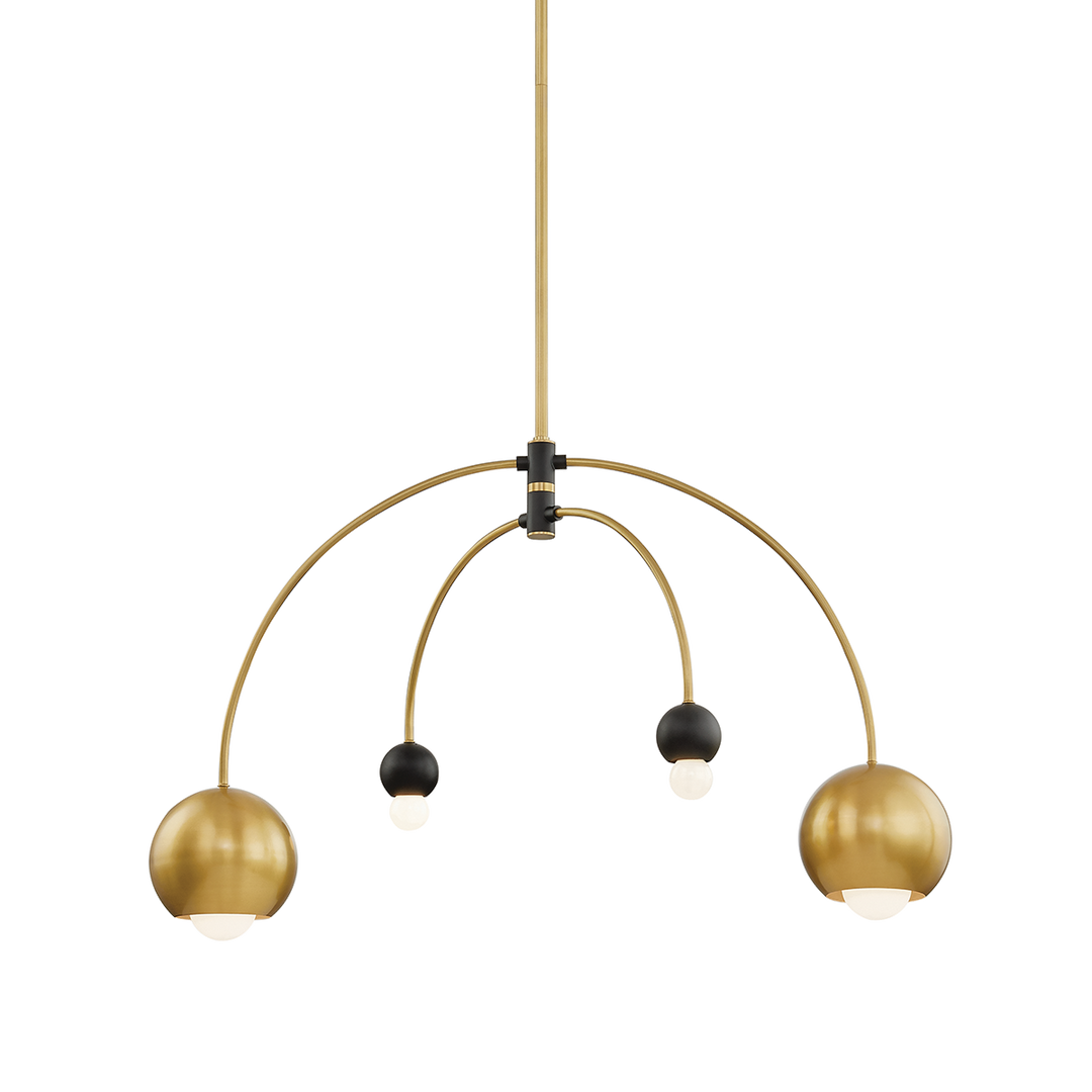 Mitzi Willow Chandelier Chandeliers Mitzi Aged Brass/black  