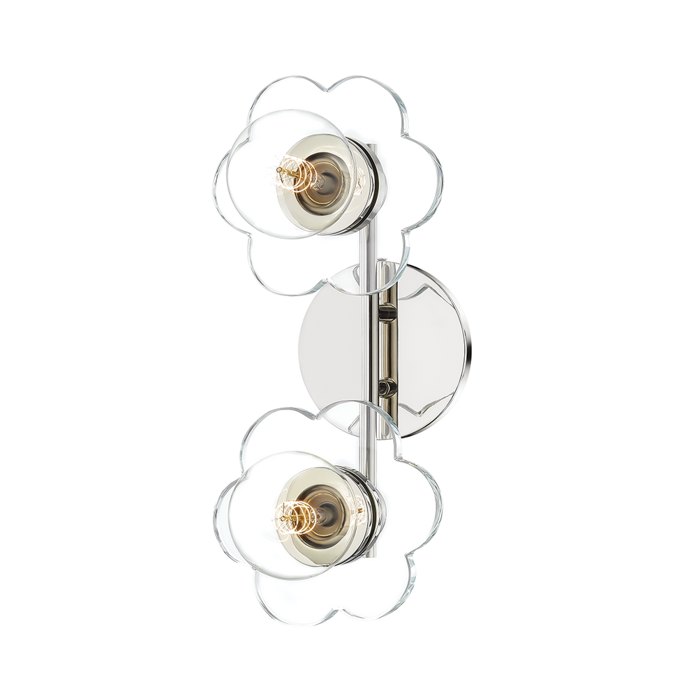 Mitzi Alexa Bath and Vanity Vanity Lights Mitzi Polished Nickel 14x14.25x6 