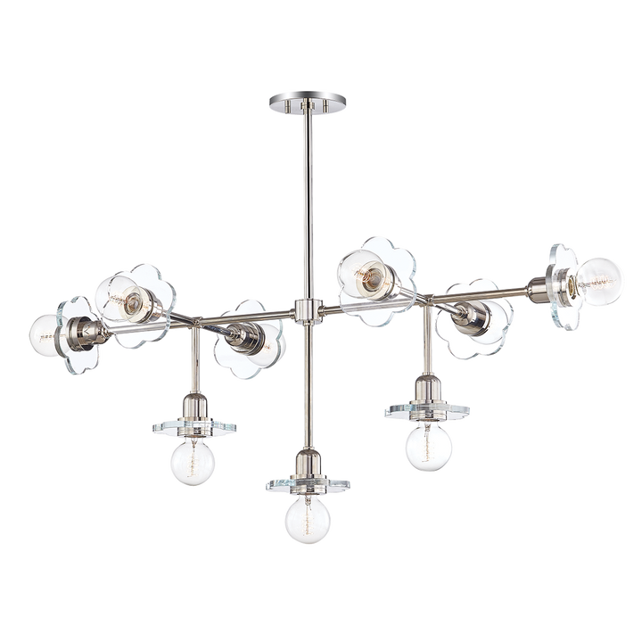 Mitzi Alexa Chandelier Chandeliers Mitzi Polished Nickel 46x23.25x19.5 