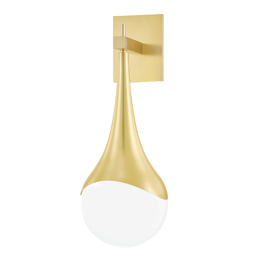 Mitzi Ariana Wall Sconce Wall Sconces Mitzi Aged Brass  