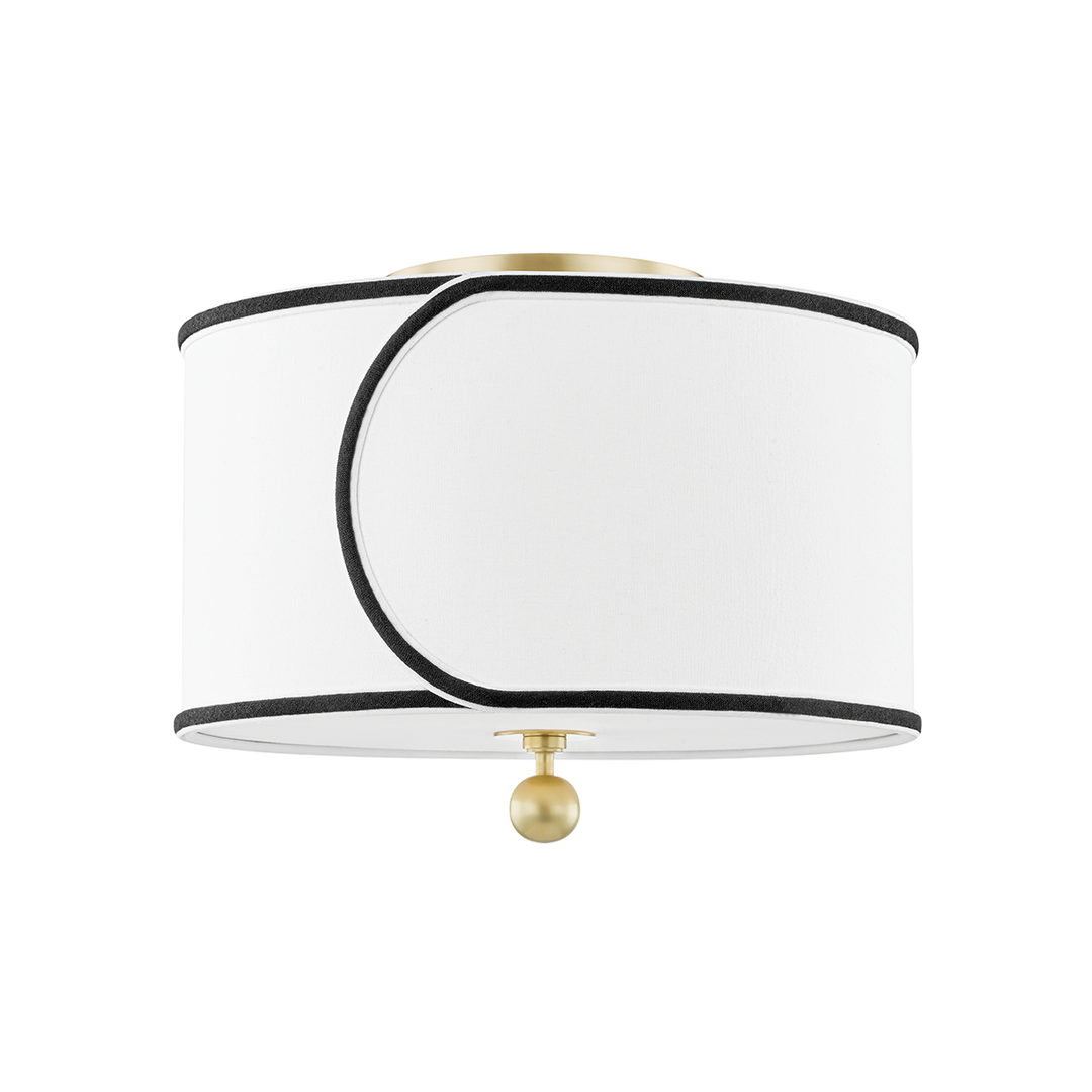 Mitzi Zara Semi Flush Ceiling Semi Flush Mounts Mitzi Aged Brass  