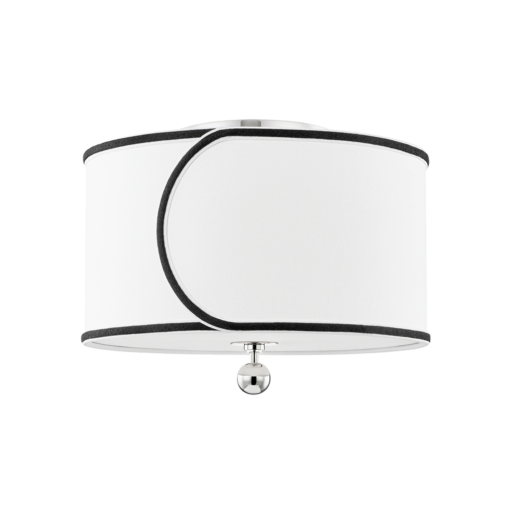 Mitzi Zara Semi Flush Ceiling Semi Flush Mounts Mitzi Polished Nickel  