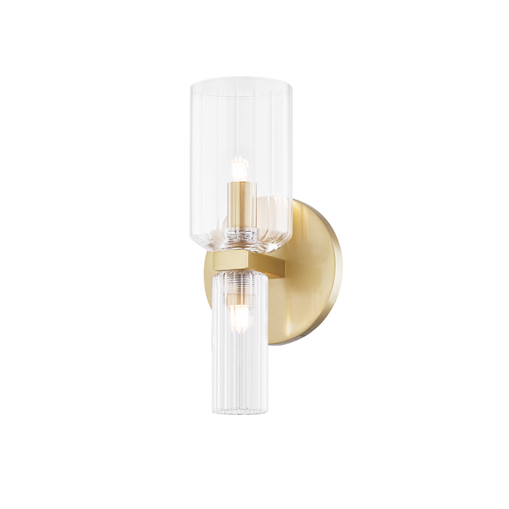 Mitzi Tabitha Wall Sconce Wall Sconces Mitzi Aged Brass  