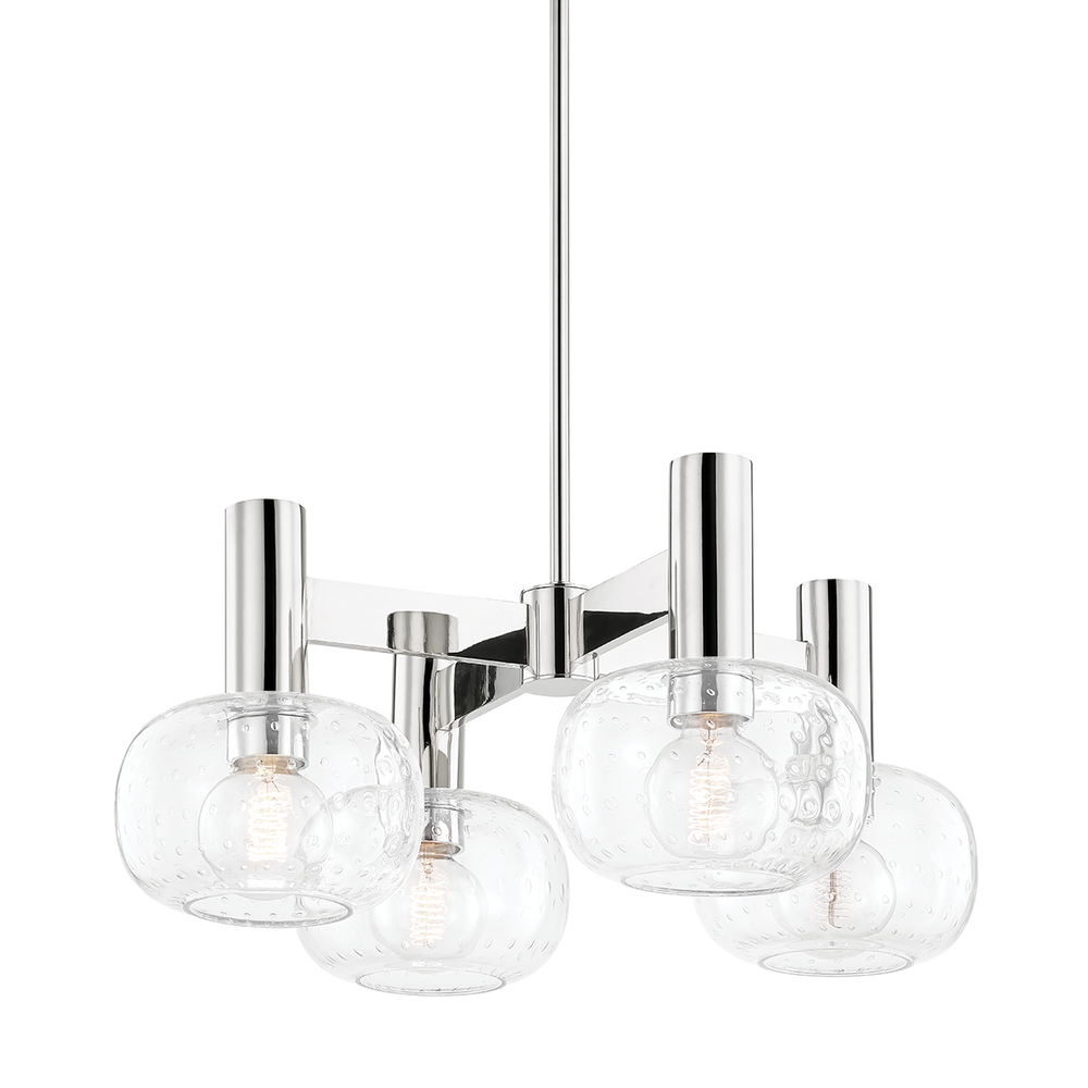 Mitzi Harlow Chandelier Chandeliers Mitzi Polished Nickel  