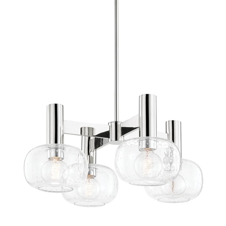 Mitzi Harlow Chandelier Chandeliers Mitzi Polished Nickel  