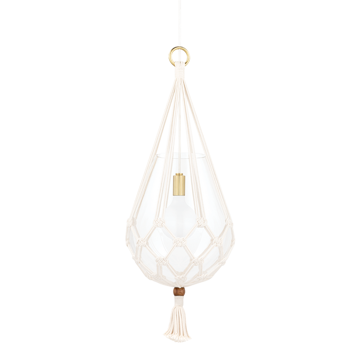 Mitzi Tessa Pendant Pendants Mitzi Aged Brass 9.25x14.75x32 