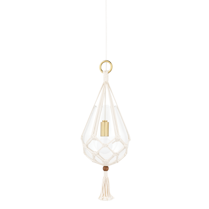 Mitzi Tessa Pendant Pendants Mitzi Aged Brass 9.25x10x22 