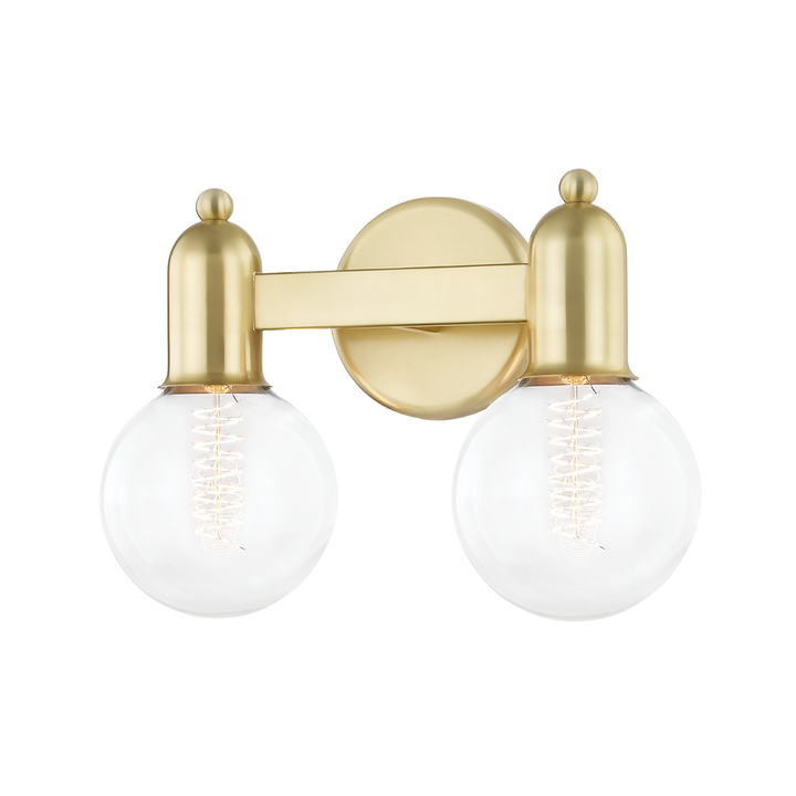 Mitzi Bryce Bath and Vanity Vanity Lights Mitzi Aged Brass 14.5x12.75x9 