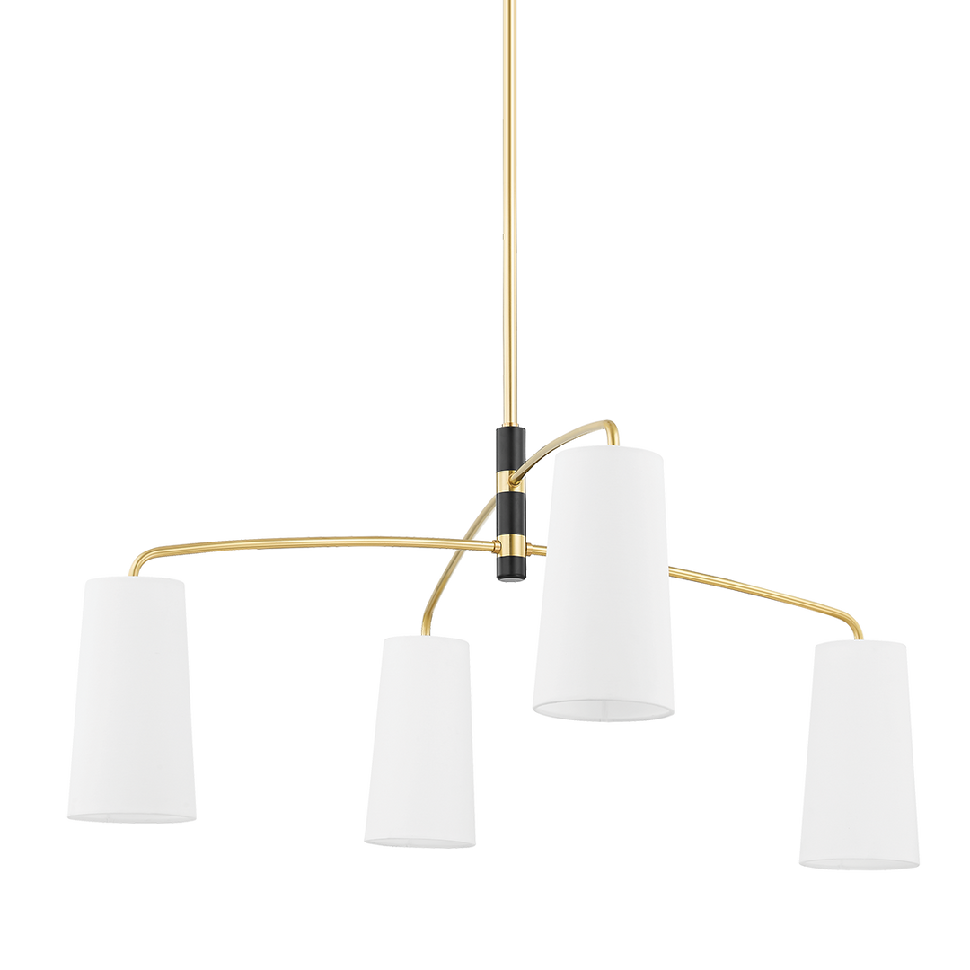 Mitzi Evelyn Chandelier Chandeliers Mitzi Aged Brass/soft Black 22.5x45x19.5 