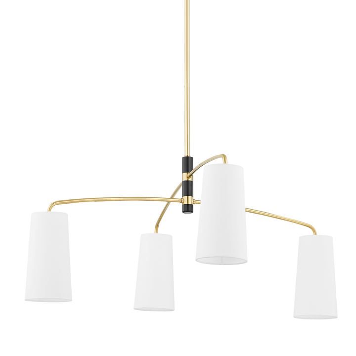 Mitzi Evelyn Chandelier Chandeliers Mitzi Aged Brass/soft Black 22.5x45x19.5 