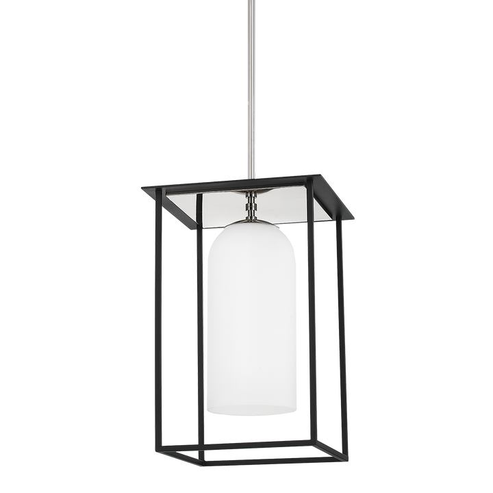 Mitzi Teres Pendant Pendants Mitzi POLISHED NICKEL/TEXTURED BLACK 12.75x11x21.75 