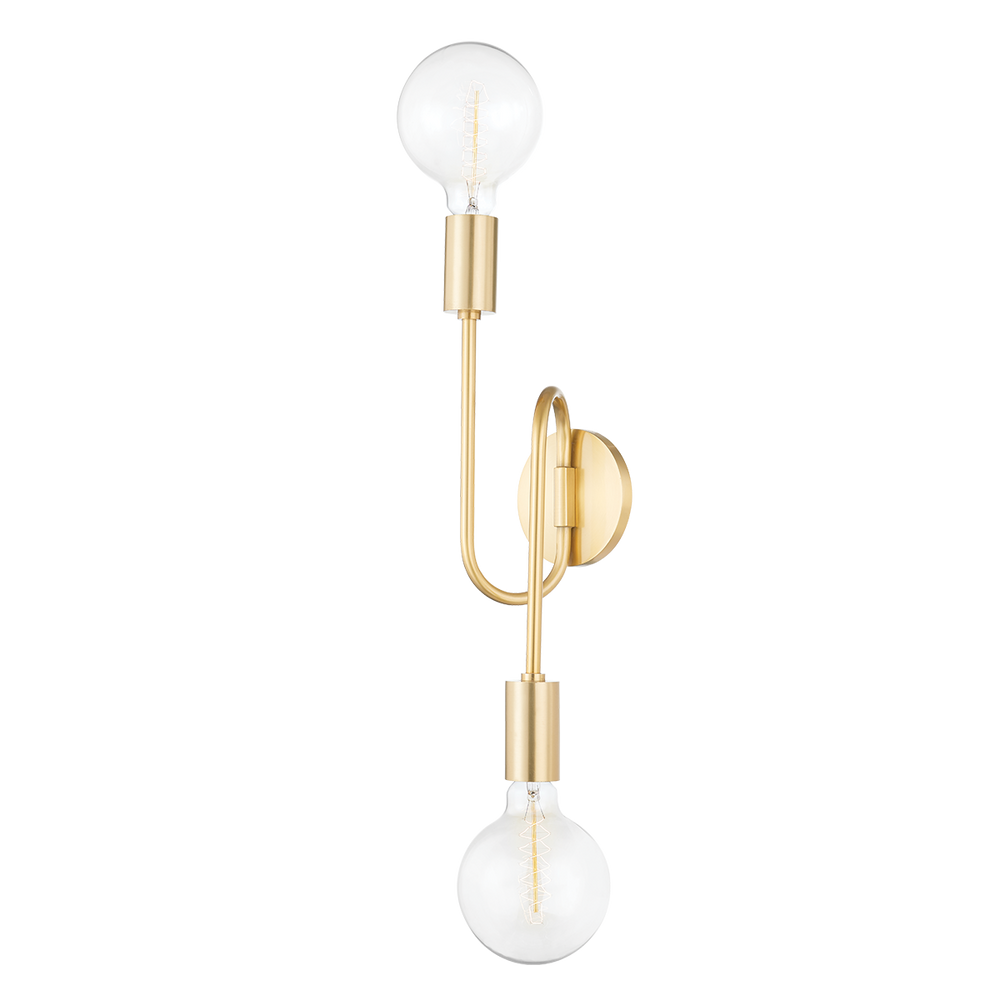 Mitzi Zani Wall Sconce Wall Sconces Mitzi Aged Brass 4.5x8.5x28.25 