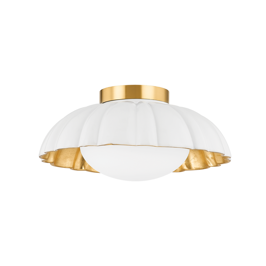 Mitzi PENELOPE Flush Mount Ceiling Flush Mounts Mitzi Aged Brass  