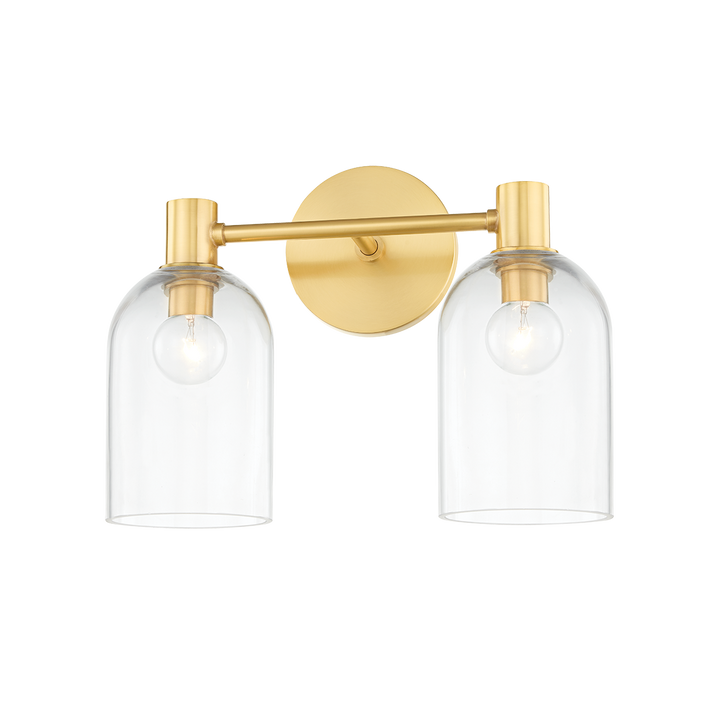 Mitzi Paisley Bath and Vanity Vanity Lights Mitzi Aged Brass 4.5x13x9.75 