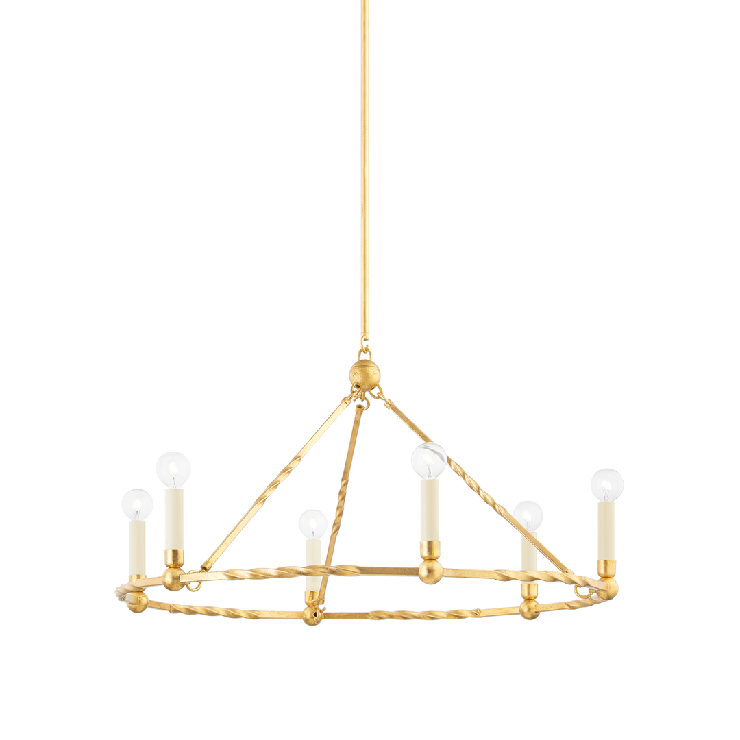 Mitzi JOSEPHINE Chandelier Chandeliers Mitzi Vintage Gold Leaf  