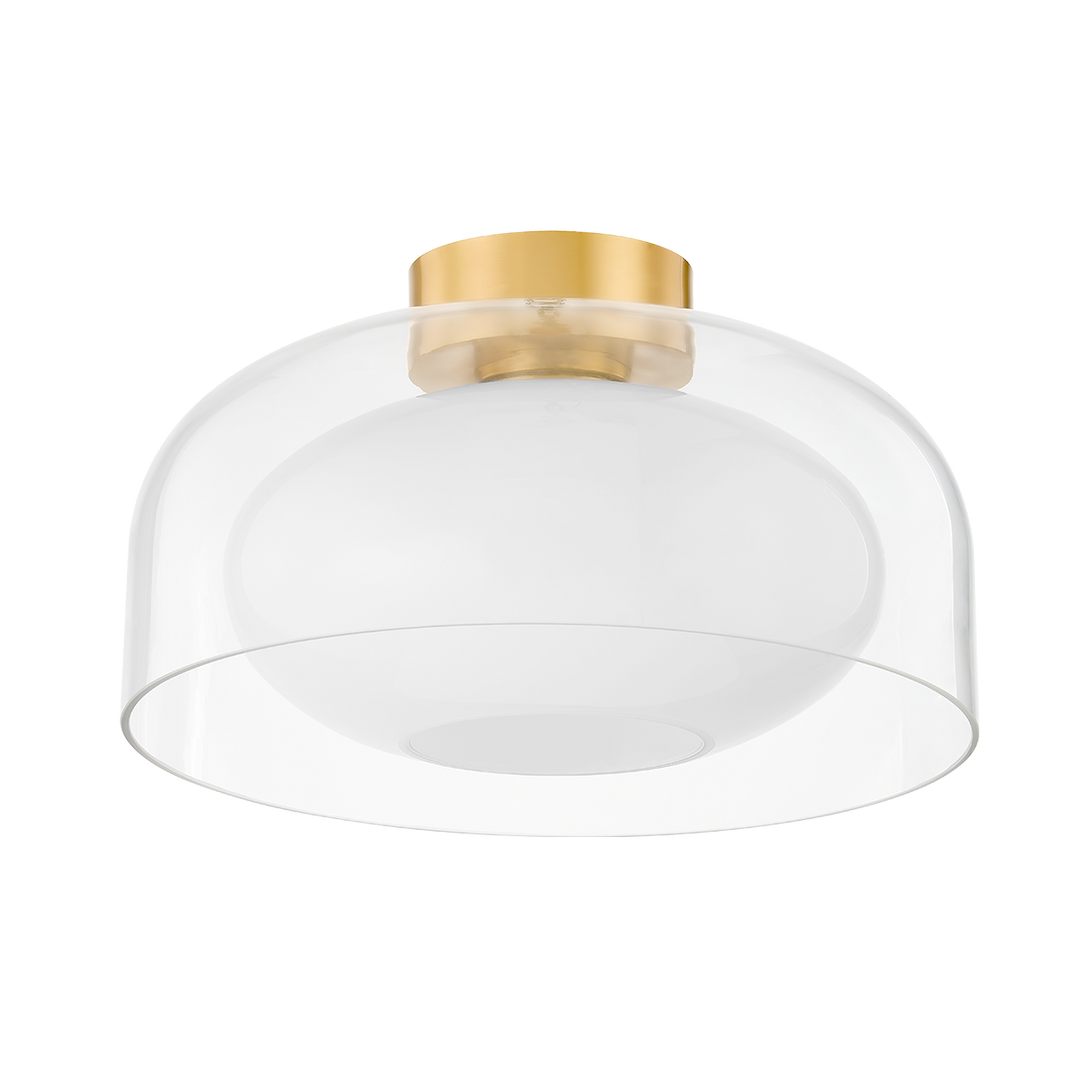 Mitzi GIOVANNA Flush Mount Ceiling Flush Mounts Mitzi Aged Brass  