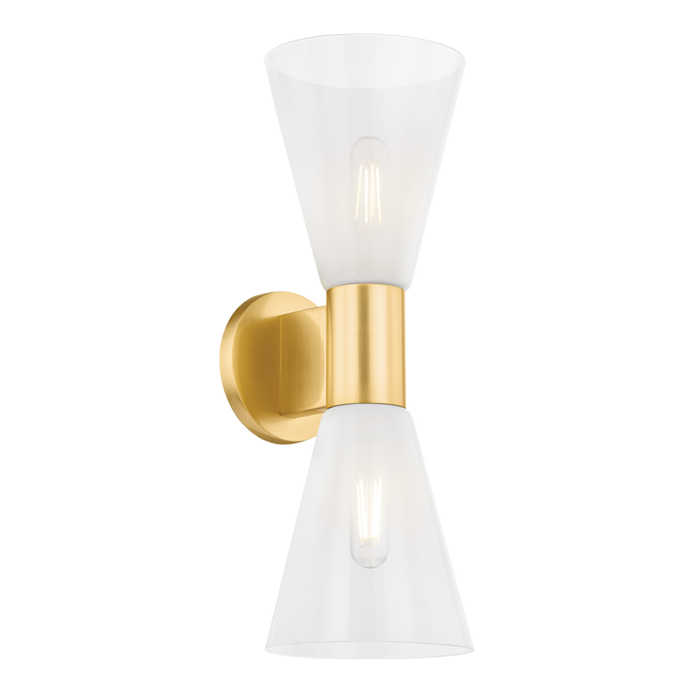 Mitzi ALMA Wall Sconce Wall Sconces Mitzi Aged Brass 11x6x17.5 