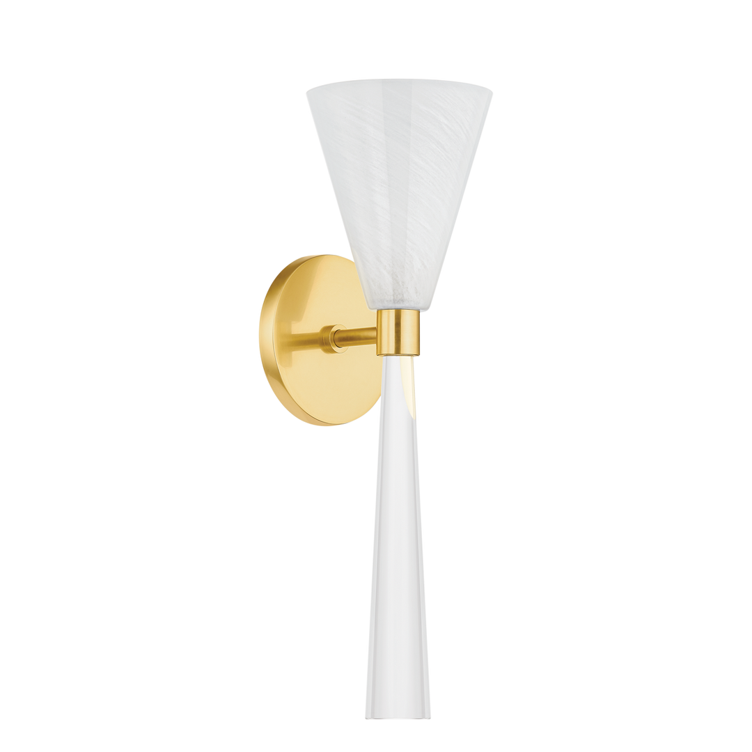 Mitzi AMARA Wall Sconce Wall Sconces Mitzi Aged Brass  