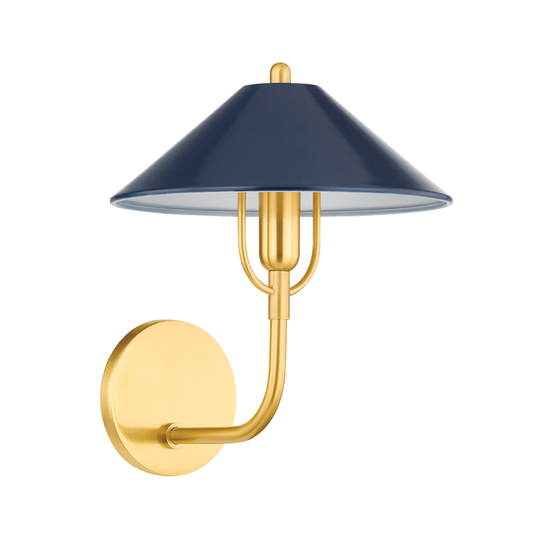 Mitzi MARIEL Wall Sconce Wall Sconces Mitzi AGED BRASS/SOFT NAVY  