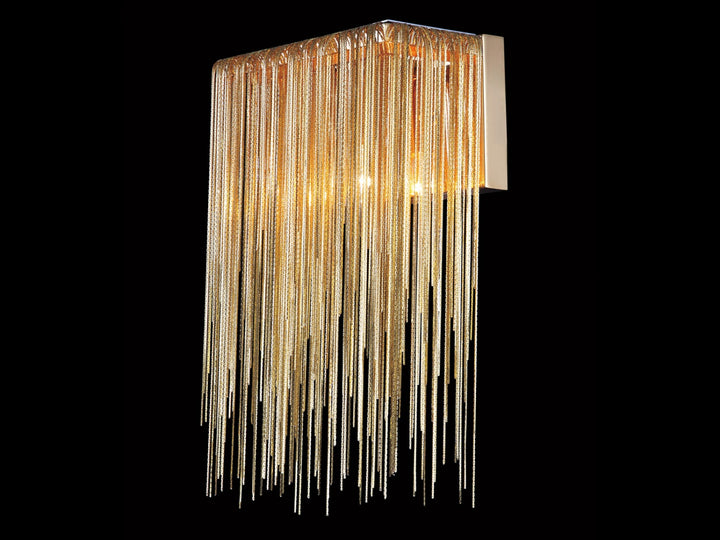 Avenue Lighting Fountain Ave. 8"W Jewelry Chain Wall Sconce HF1200-G in Gold