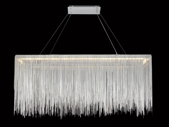 Avenue Lighting Fountain Ave. 48"W Linear LED Chandelier HF1201-CH in Chrome