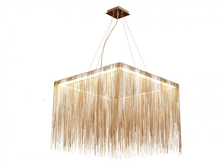 Avenue Lighting Fountain Ave. 26"W Square LED Chandelier HF1203-G in Gold