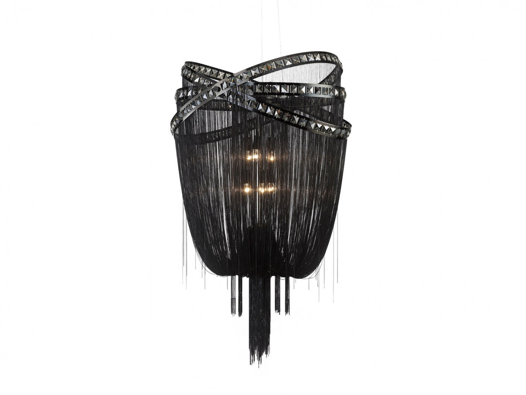 Avenue Lighting Wilshire Blvd. 45"H Jewelry Chain Chandelier