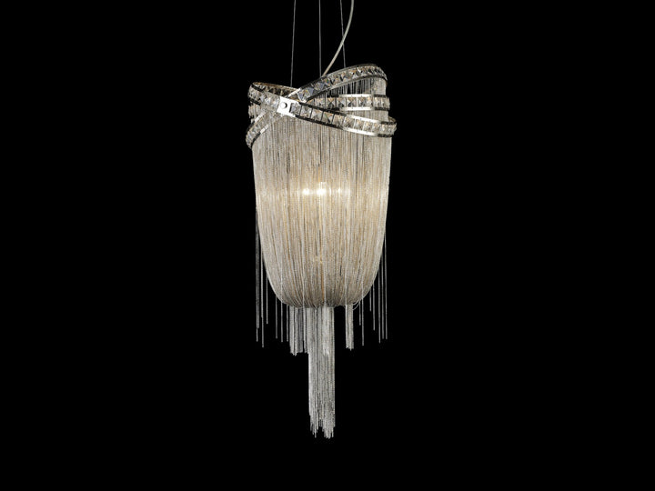 Avenue Lighting Wilshire Blvd. 45"H Jewelry Chain Chandelier