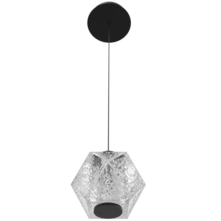 Avenue Lighting Beluga 5"W Geometric LED Pendant HF3901-BK in Black/Textured Acrylic view 2