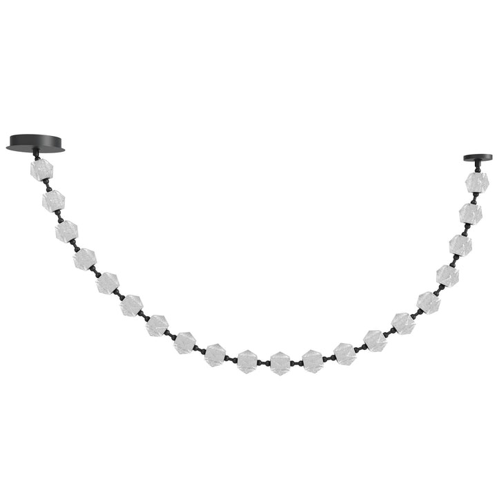 Avenue Lighting Beluga 20-Light 140"L LED Chandelier HF3920-BK in Black/Textured Acrylic
