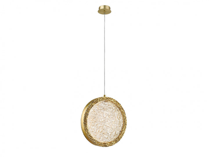 Avenue Lighting Bottega 6"W Ring LED Pendant HF5014-PB in Polished Brass view 2