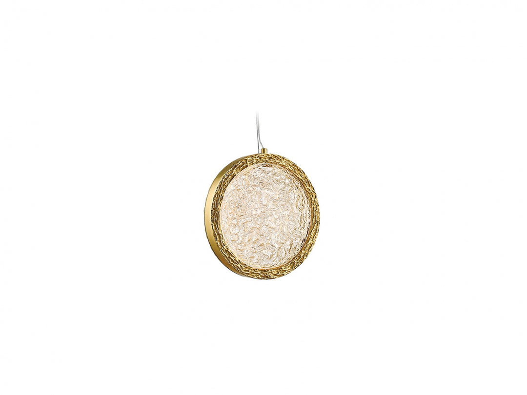 Avenue Lighting Bottega 6"W Ring LED Pendant HF5014-PB in Polished Brass