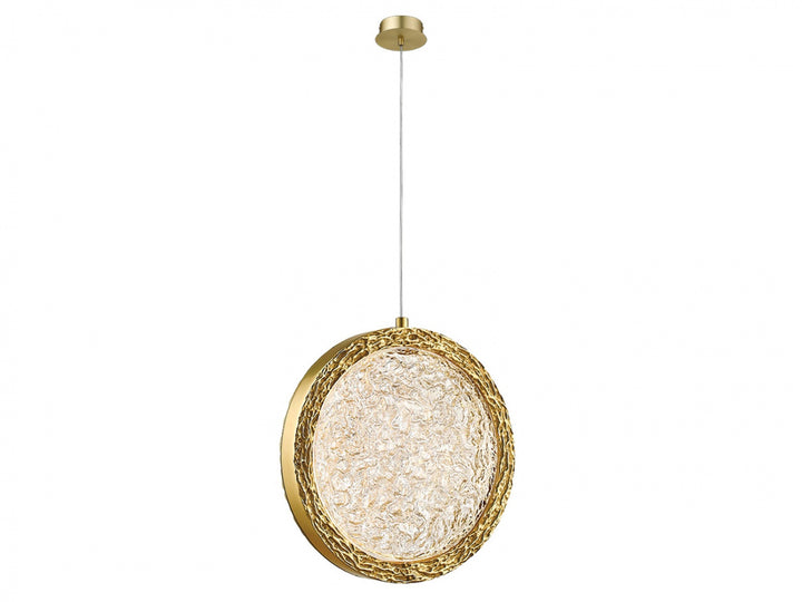 Avenue Lighting Bottega 10"W Ring LED Pendant HF5018-PB in Polished Brass view 2