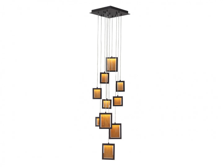 Avenue Lighting Brentwood 10-Light 17"W LED Chandelier HF6010-DBZ in Dark Bronze